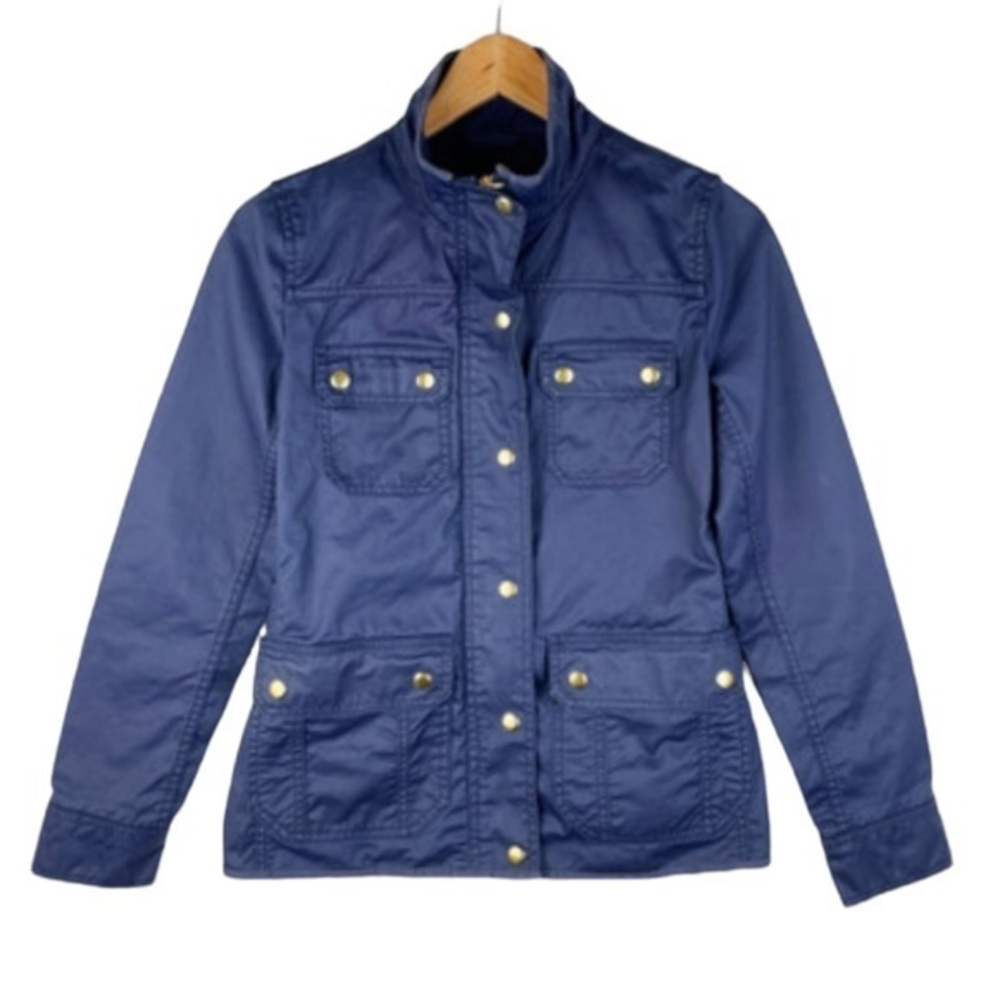 J.Crew Navy Blue Utility Field Jacket Size XS